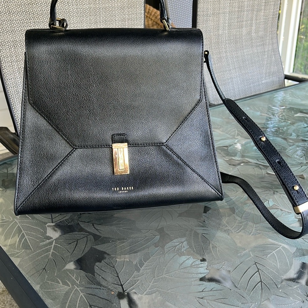 Ted Baker Black Leather Shoulder Bag